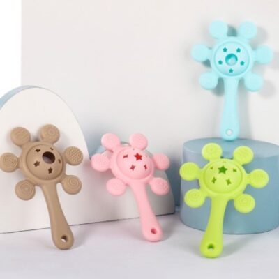 Silicone Palm shape baby teether toy