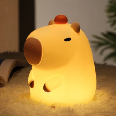 Capybara(卡皮巴拉) creative silicone bedroom atmosphere night light dormitory sleep eye protection bedside lamp cute baby