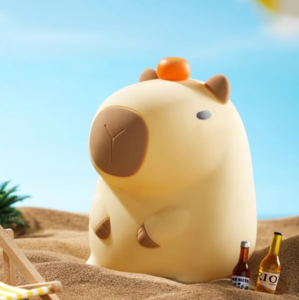 Capybara(卡皮巴拉) creative silicone bedroom atmosphere night light dormitory sleep eye protection bedside lamp cute baby - Image 4